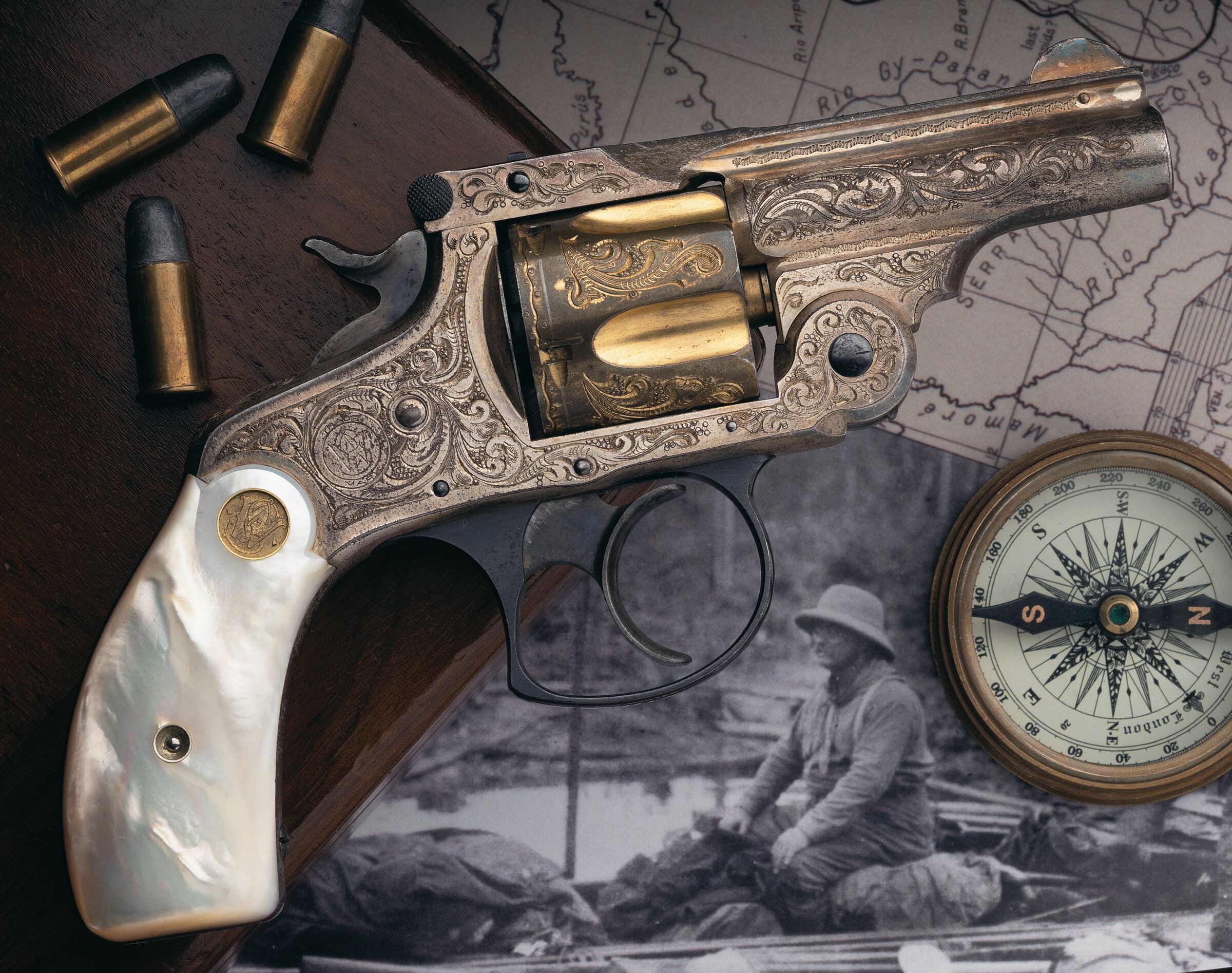 Engraved S&W .38 DA Bicycle Revolver Attributed to T. Roosevelt