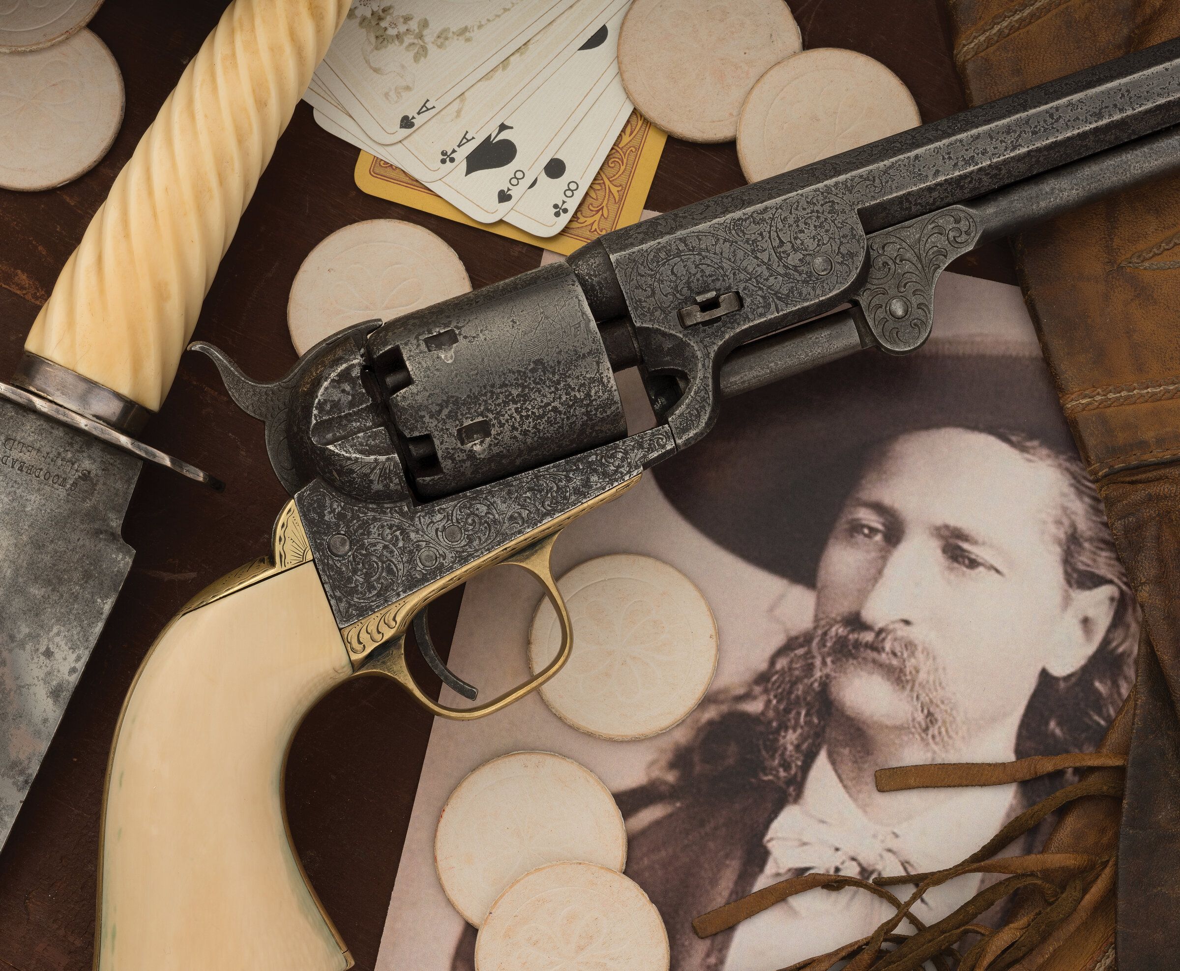 Engraved Colt 1851 Navy Revolver Attributed To Wild Bill Hickok Rock Island Auction 8110