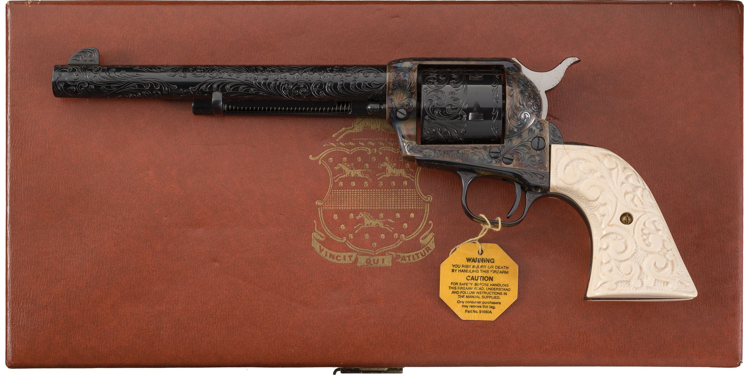 Factory Engraved Colt 3rd Gen Single Action Army Revolver | Rock Island ...