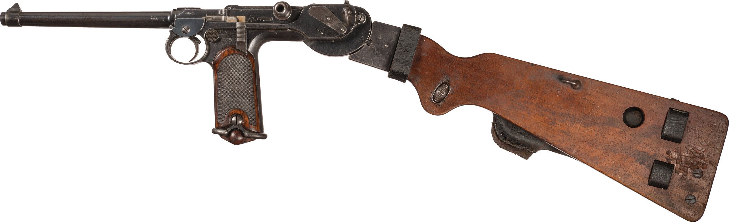 Loewe Model 1893 Borchardt Pistol With Matching Stock | Rock Island Auction