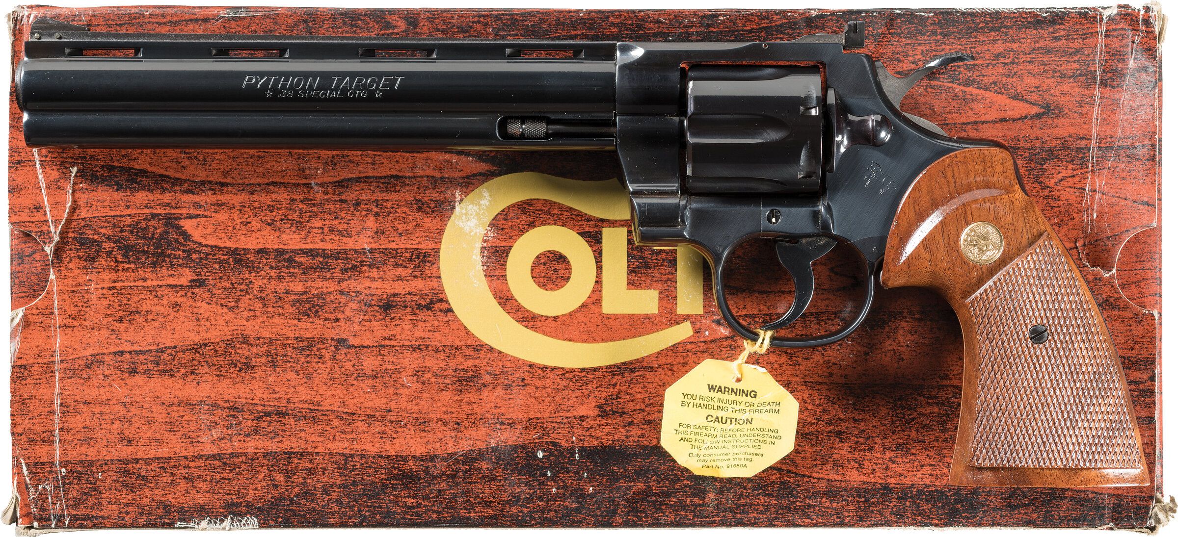 Colt python target double action revolver rock island auction