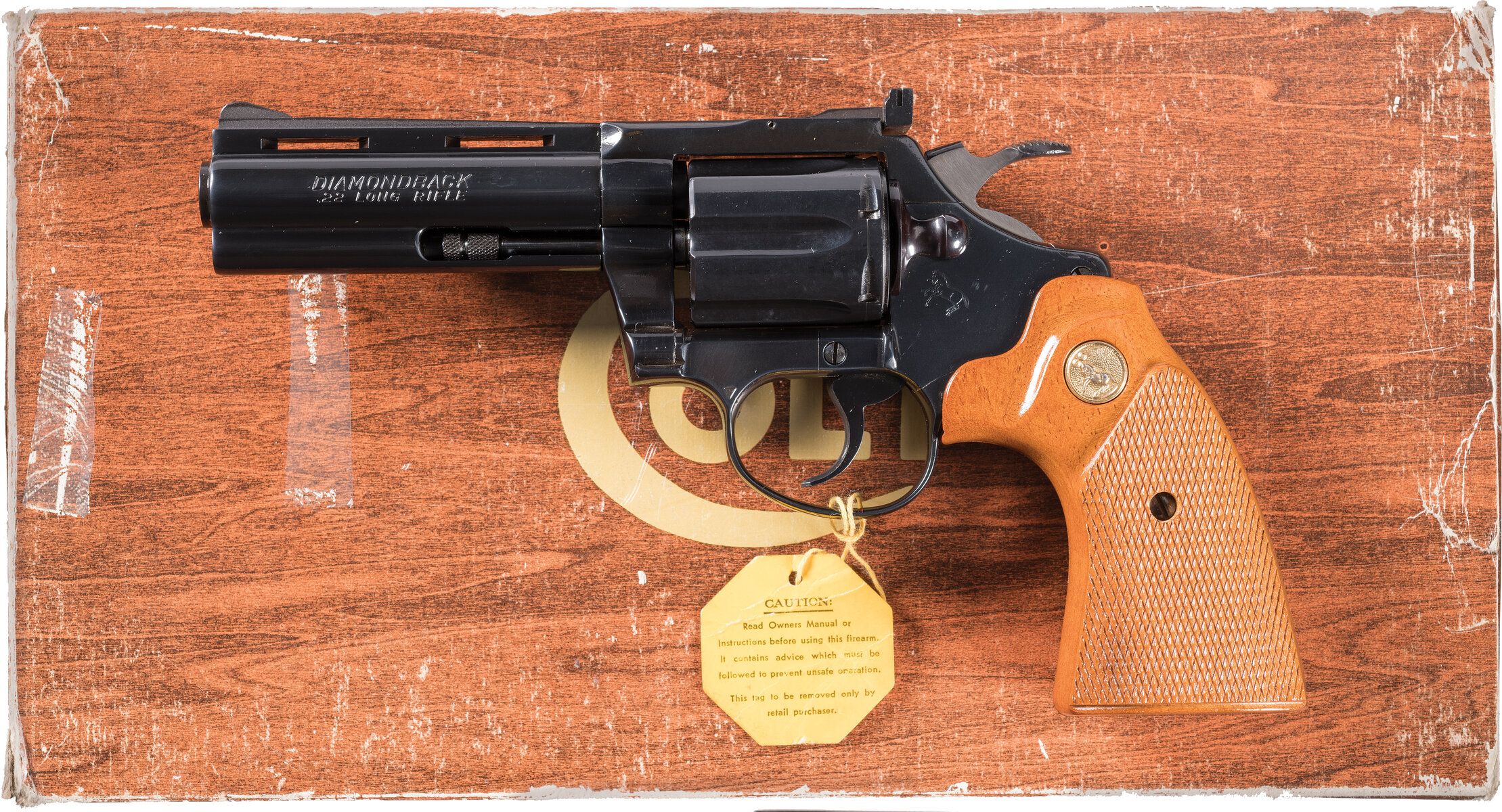 Colt Diamondback Double Action 22 Revolver With Box Rock Island Auction 2766