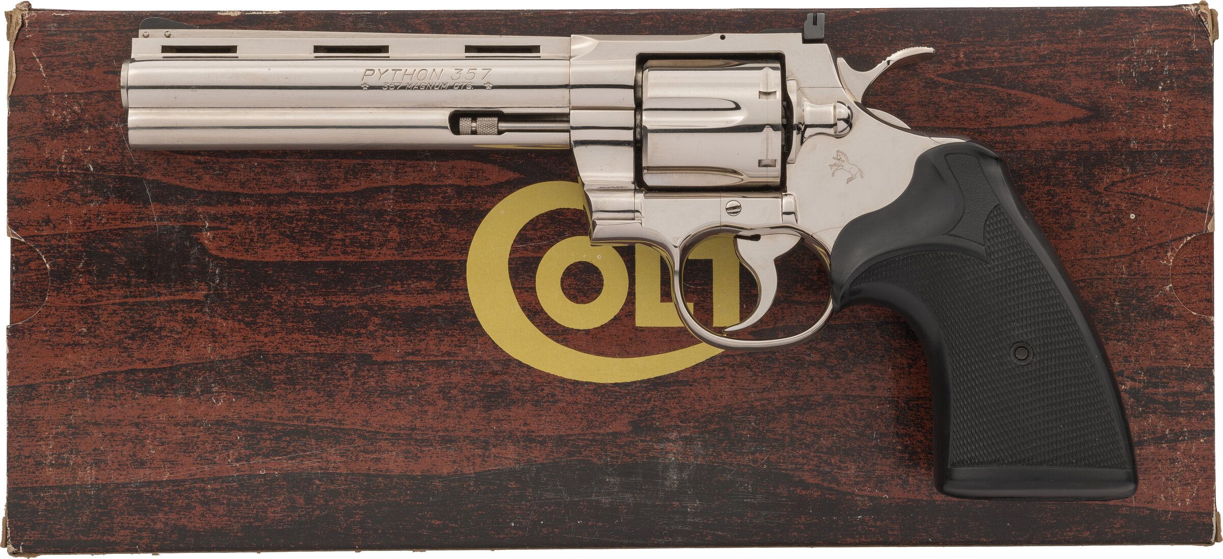 Nickel Colt Python Double Action Revolver | Rock Island Auction