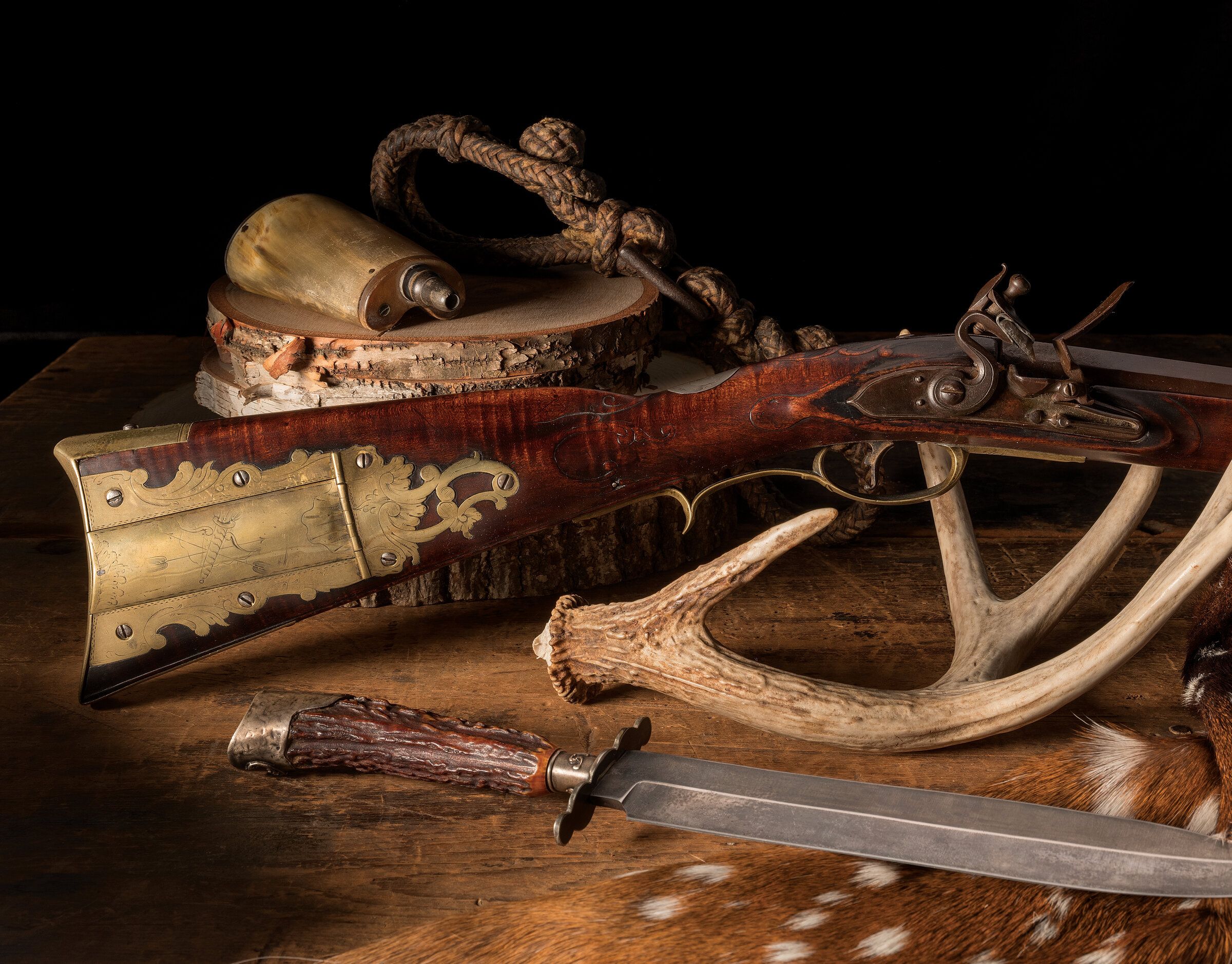 John Harris Flintlock American Long Rifle Rock Island Auction 0628