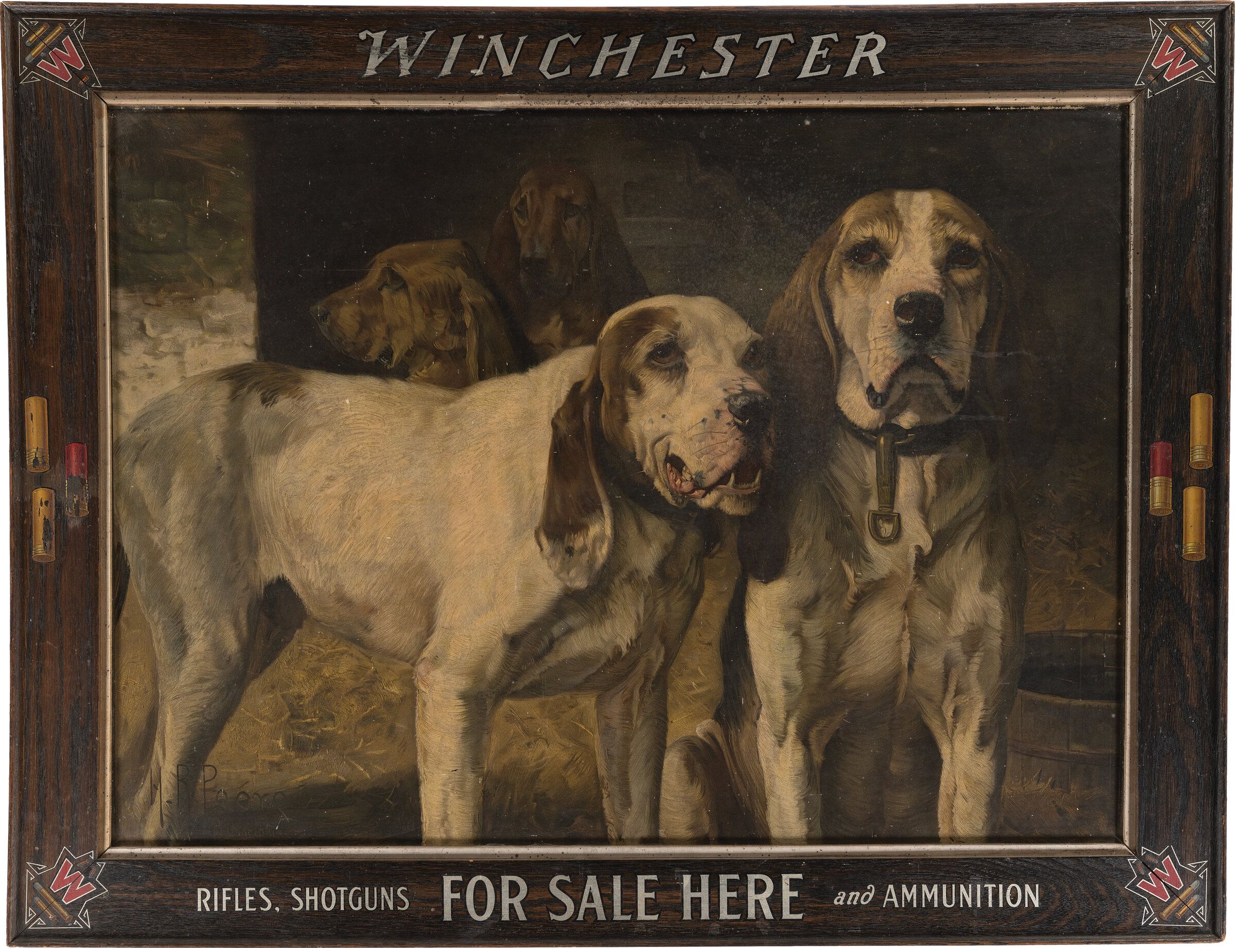 Framed Winchester Henry R. Poore 