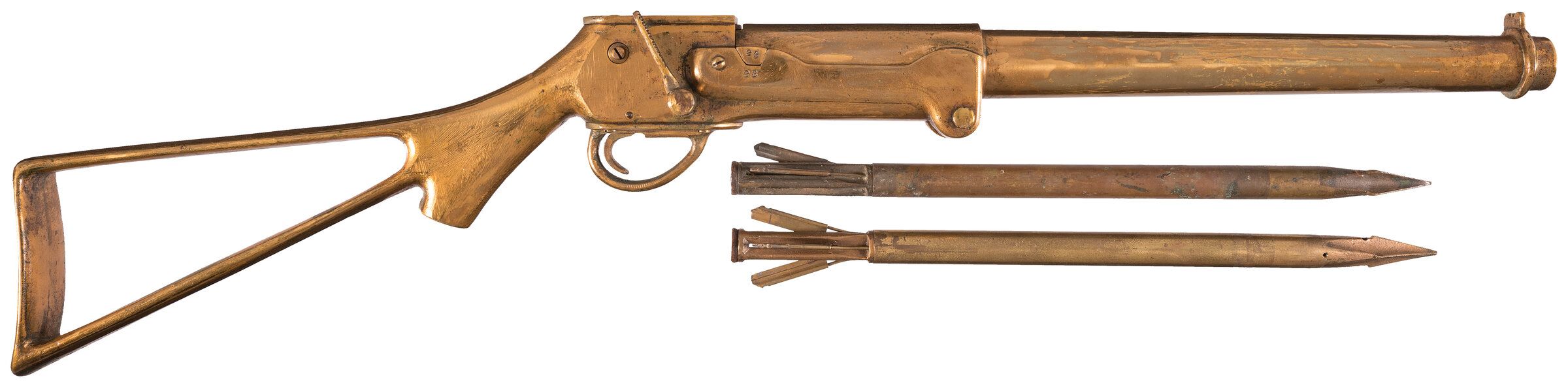 Ebenezer Pierce Brass Whale Gun with Two Lances | Rock Island Auction