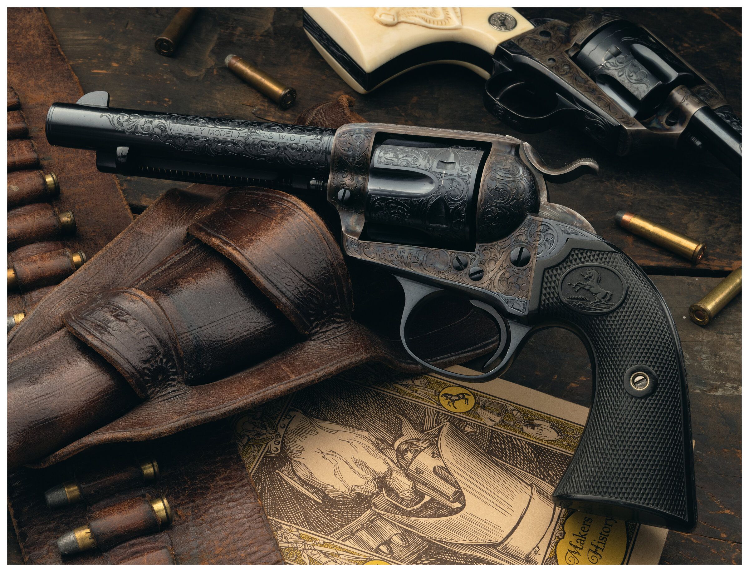 Wilbur A. Glahn Master Engraved Colt Bisley Single Action Army