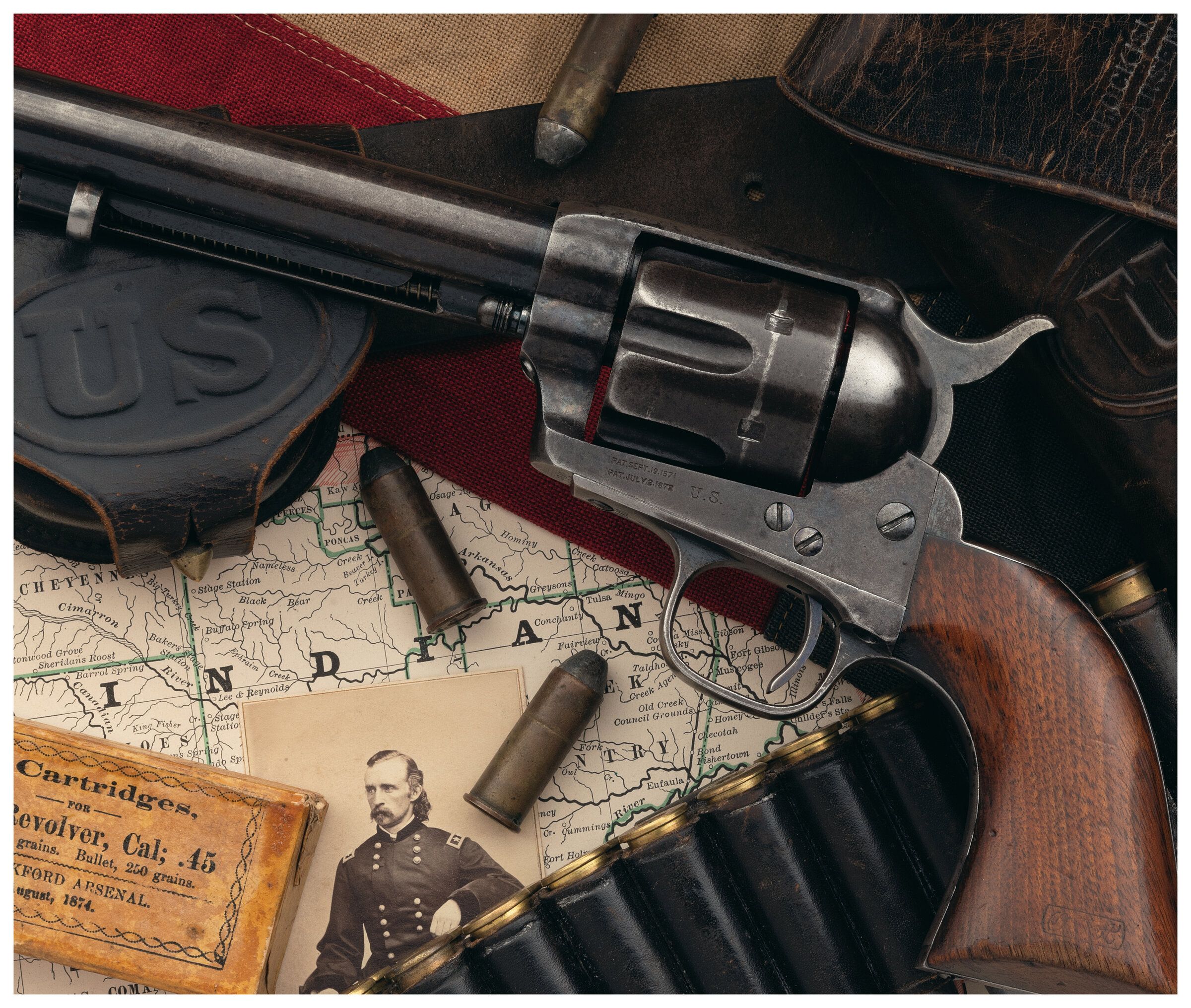 Lot Six Cavalry Model Colt Single Action Army Revolver