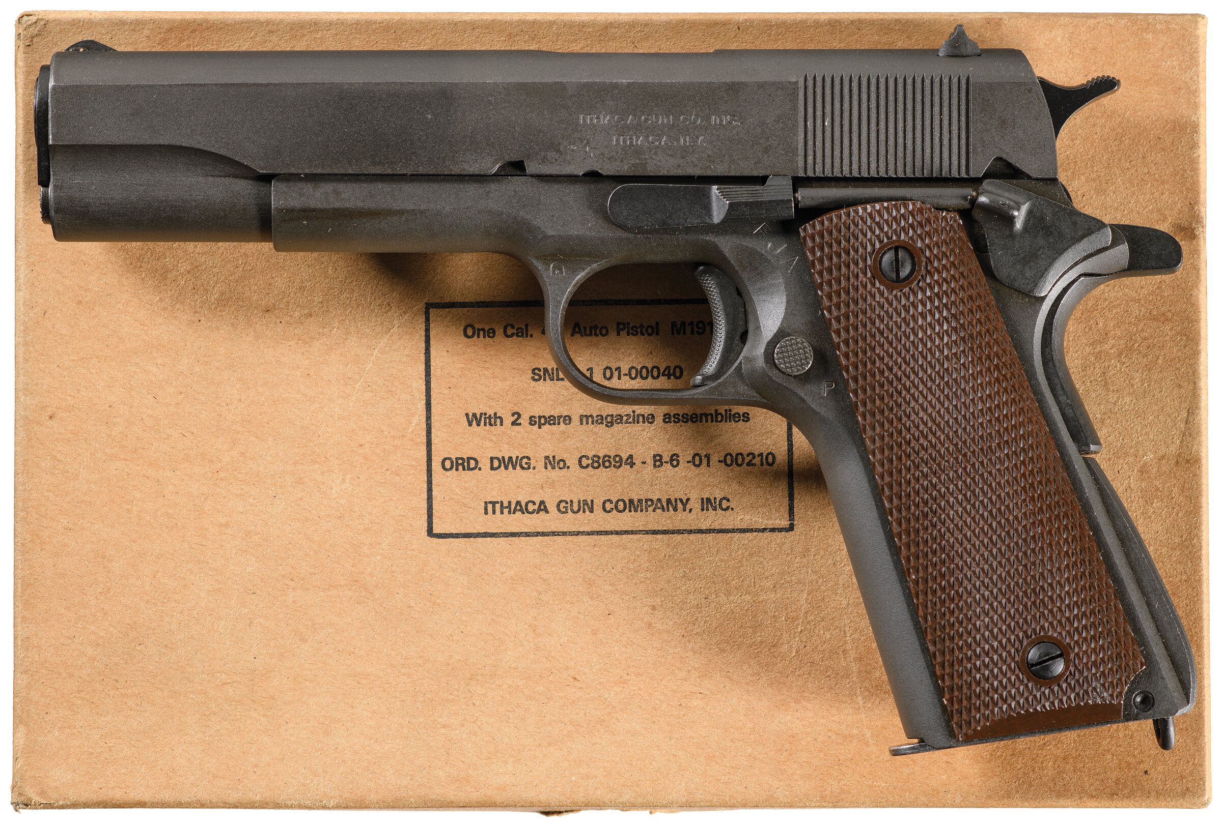 World War II U.S. Ithaca Model 1911A1 Pistol with Box | Rock