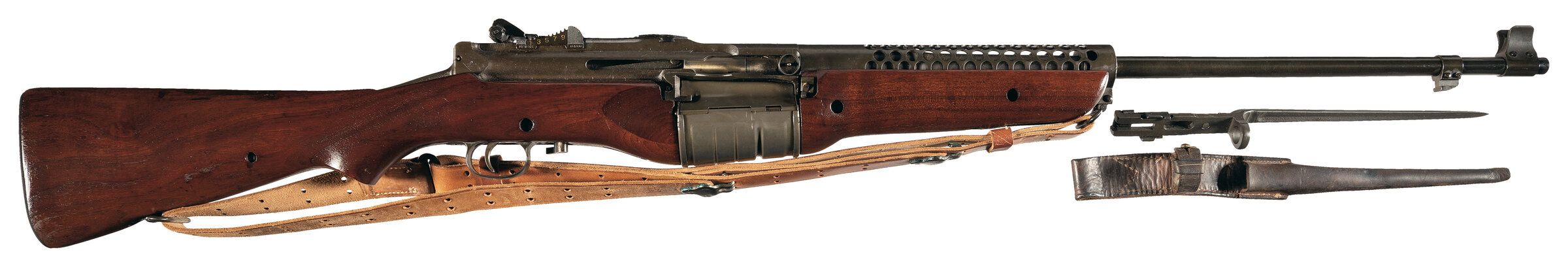 WWII U.S. Johnson Automatics 1941 Rifle with Bayonet | Rock Island Auction