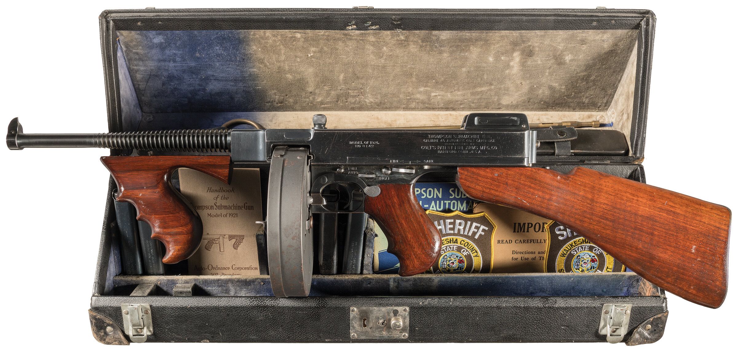 Colt 1921 Thompson, Class III/NFA Machine Gun with Colt 1921 Thompson, Class III/NFA Machine Gun with