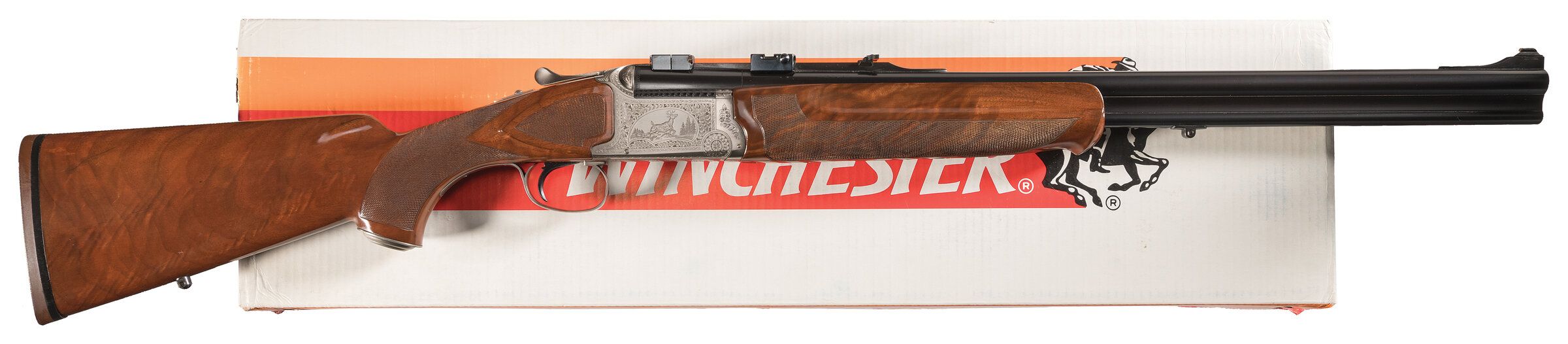 Engraved Winchester Boar Grade Over/Under Combination Gun | Rock Island ...