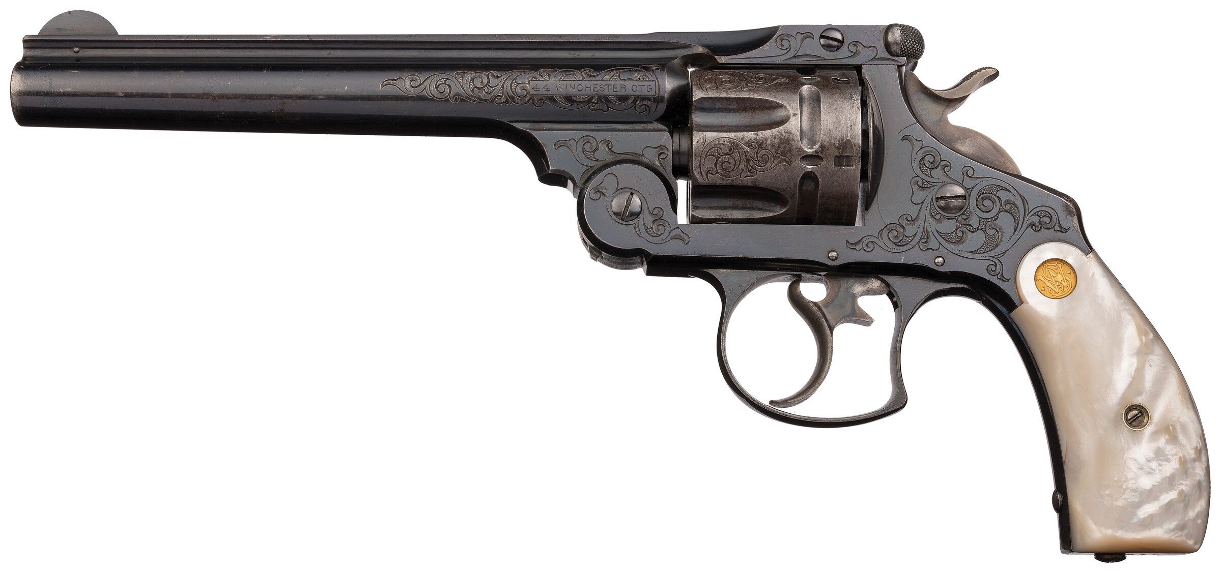 Factory Engraved Smith & Wesson 44 DA Frontier Revolver | Rock 