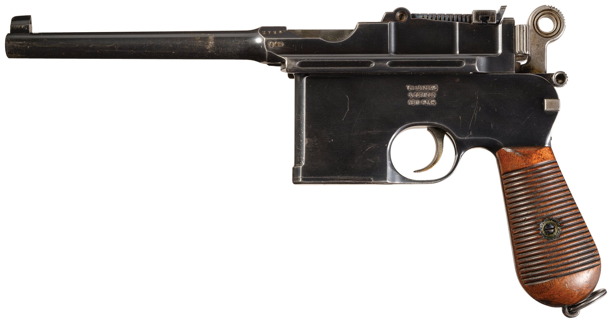 Mauser Flat Side Large Ring Broomhandle VL D Marked Rock Island Auction mauser-flat-side-large-ring-broomhandle-vl-d-marked-rock-island-auction