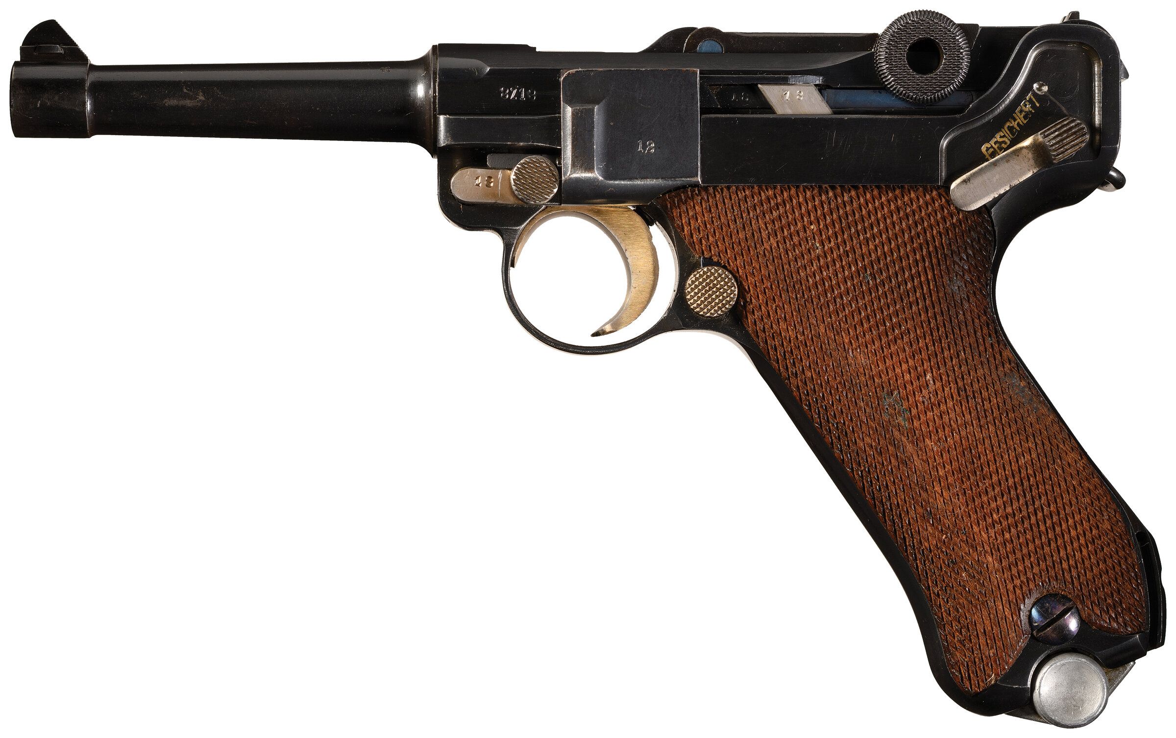 Mauser G Date S42 Code Luger Pistol With Matching Magazine Rock Island Auction 5095