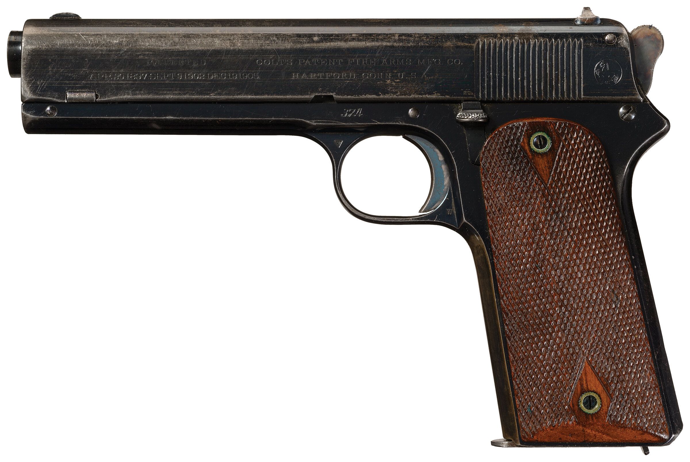 Early Production Colt Military Model 1905 Pistol Rock Island Auction 7650