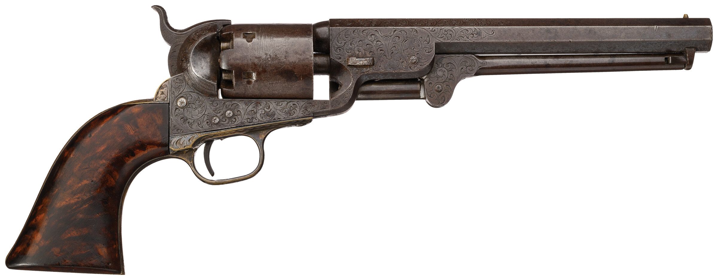 Engraved Colt Model 1851 Navy Inscribed to Lt. Geo. D. Ruggles | Rock ...