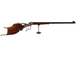 Engraved J. M. Marlin Ballard Single Shot Schuetzen Rifle 