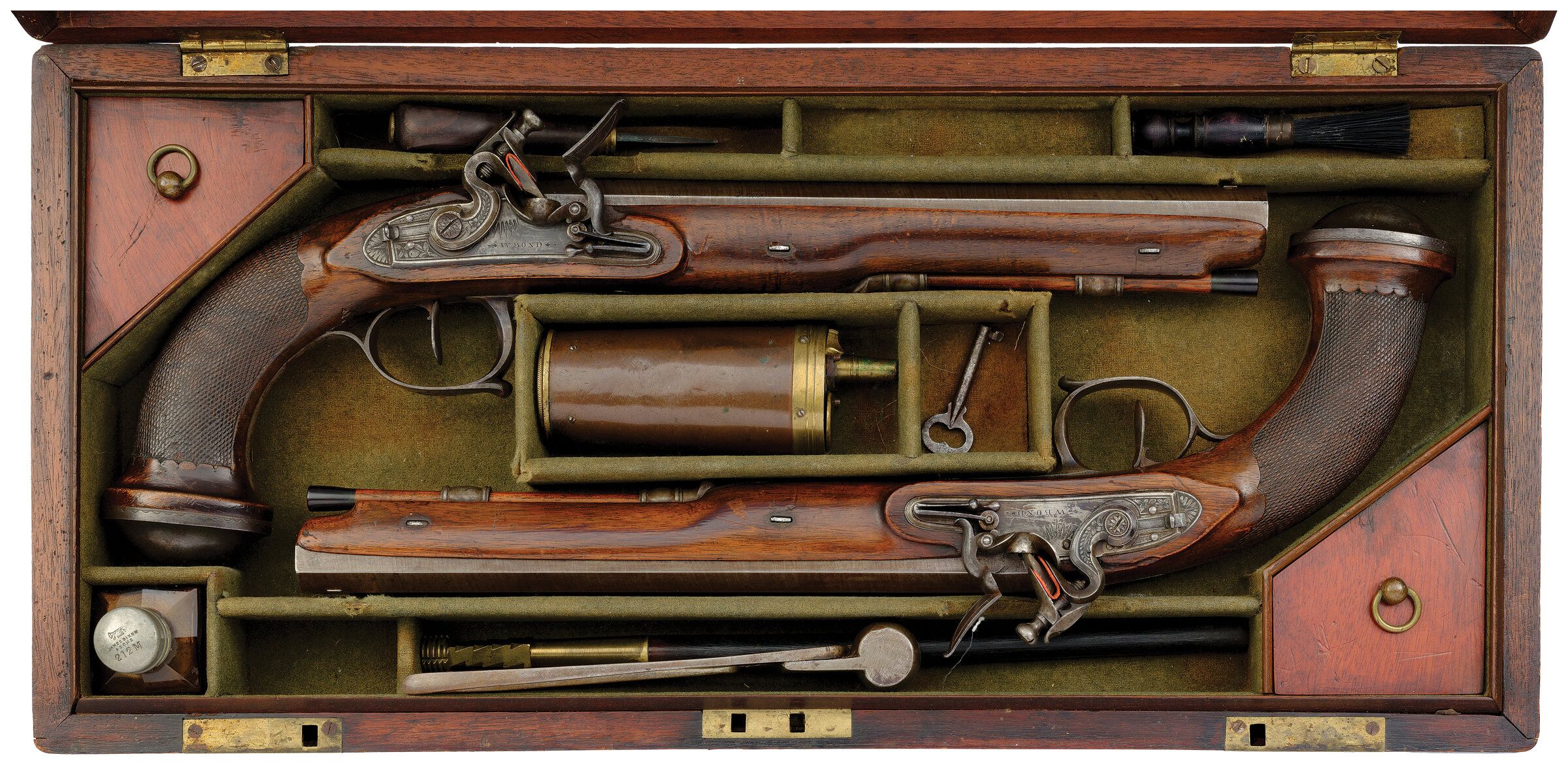 cased-pair-of-engraved-w-bond-flintlock-dueling-pistols-rock-island