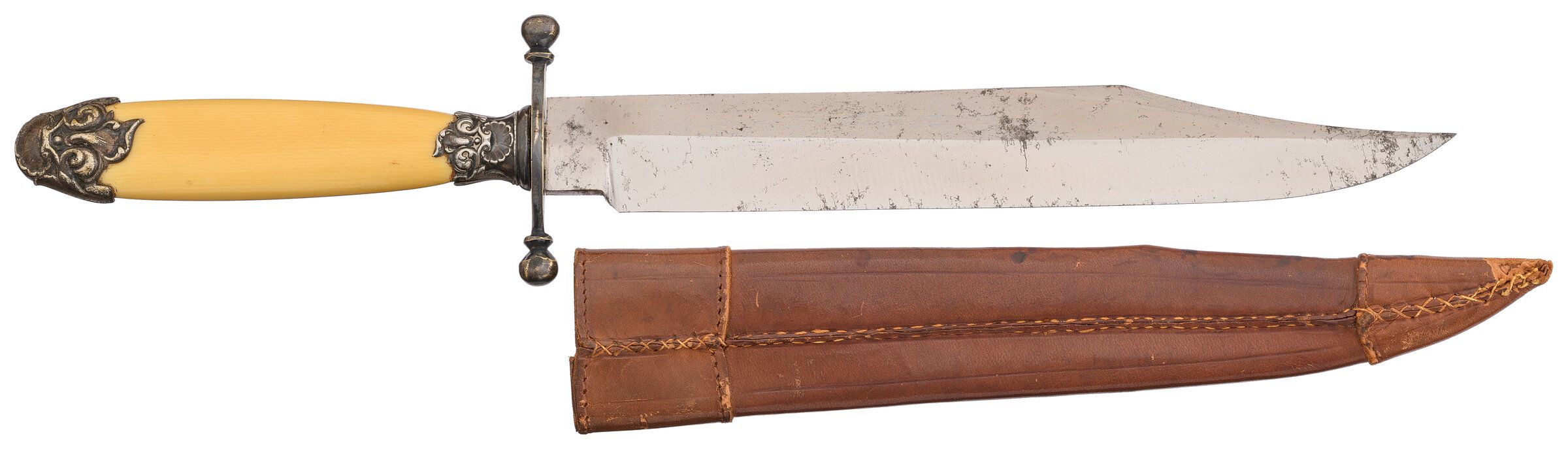 G. Gottschalck & Co. Birmingham Bowie Knife with Sheath Rock Island