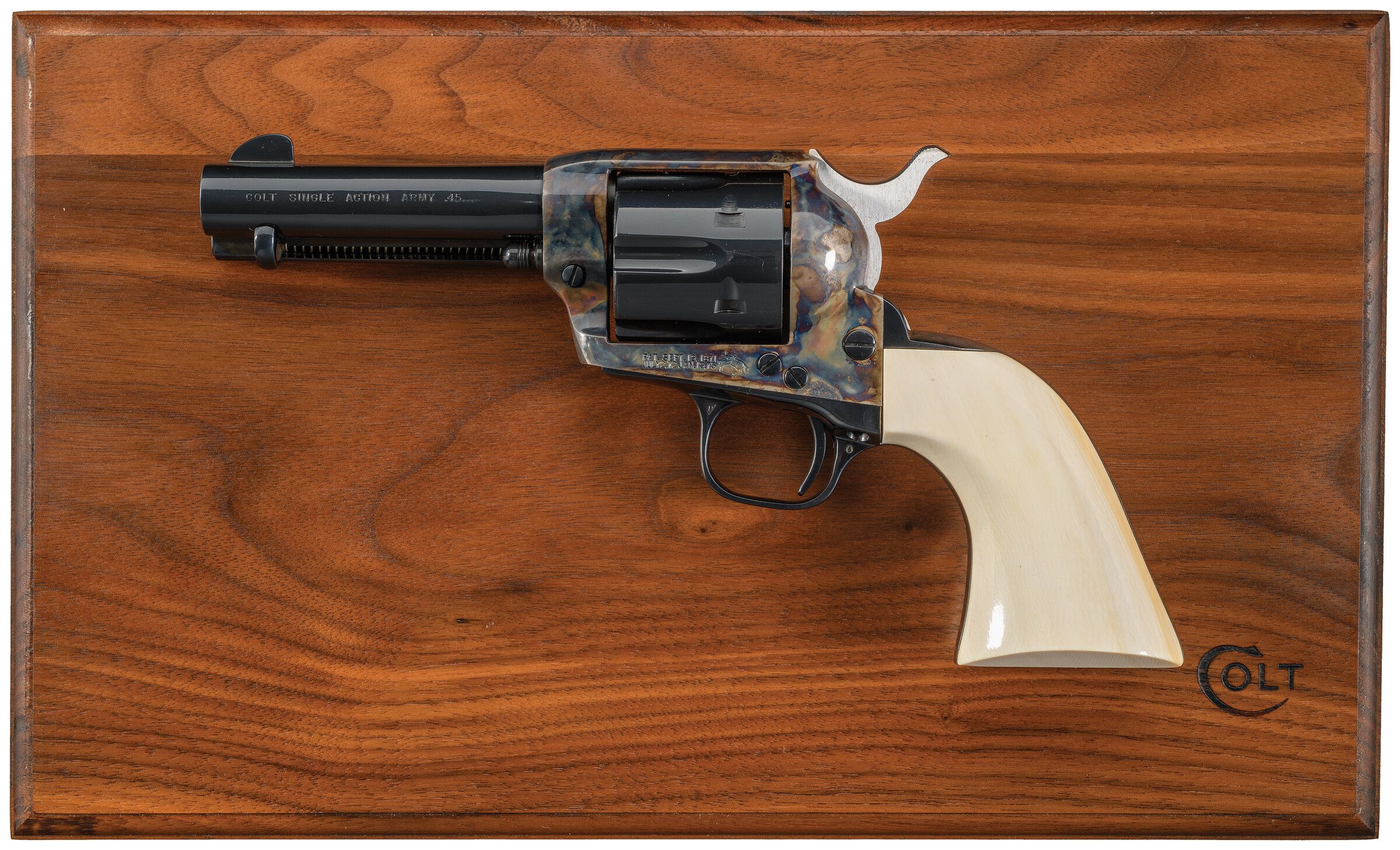 Cased Colt Third Generation Single Action Army Revolver Rock Island Auction 0066