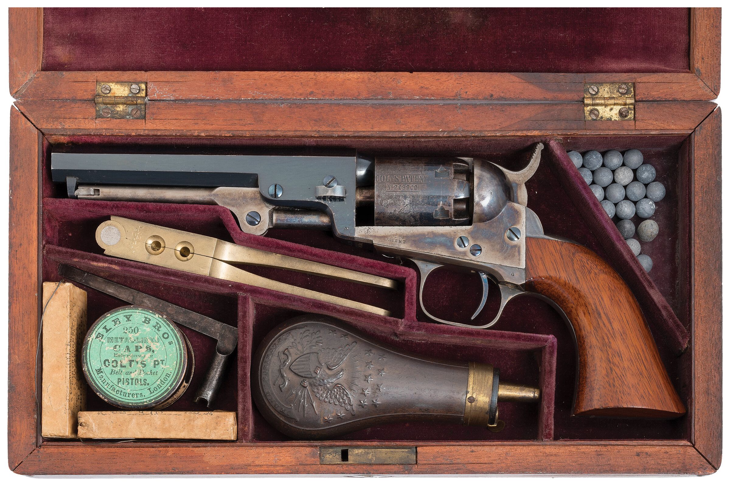 Civil War Era Cased Colt Model 1849 Pocket Percussion Revolver | Rock ...