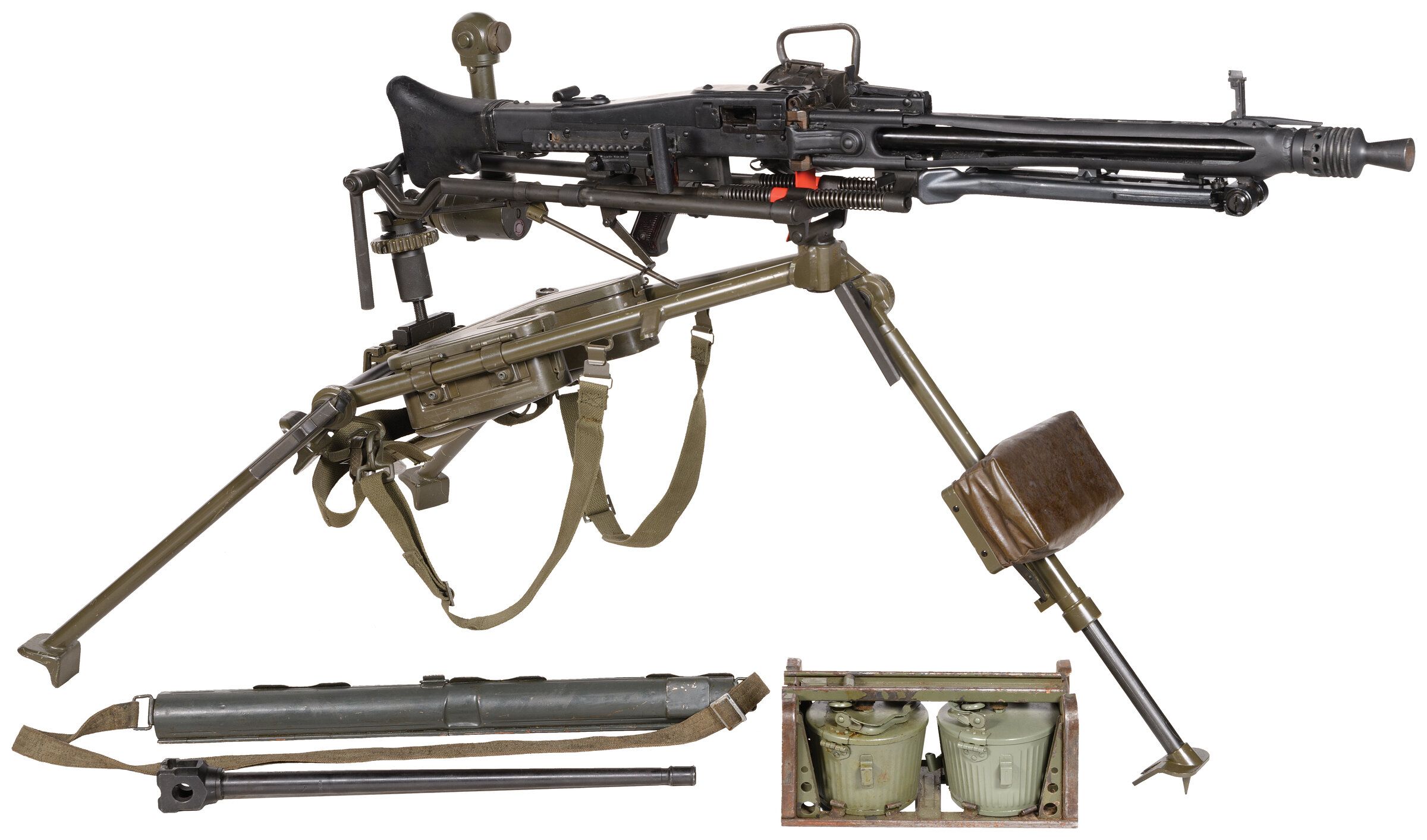 Wise Lite Arms AJM 53 Belt-Fed Rifle with Tripod