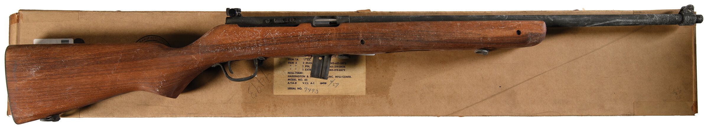 U.S.M.C. Harrington & Richardson MC-58 Rifle with Box | Rock Island Auction