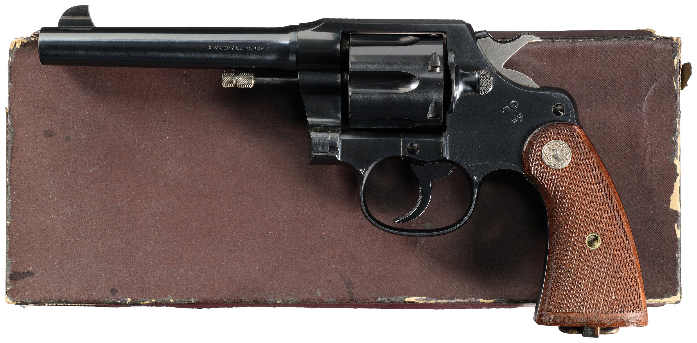 Colt New Service Model Double Action Revolver in .45 Long Colt | Rock ...