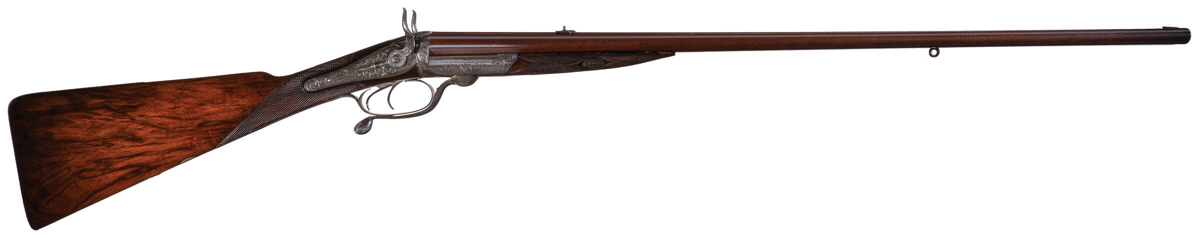 Charles Lancaster Oval Bore Double Barrel Slide-and-Tilt Rifle | Rock ...