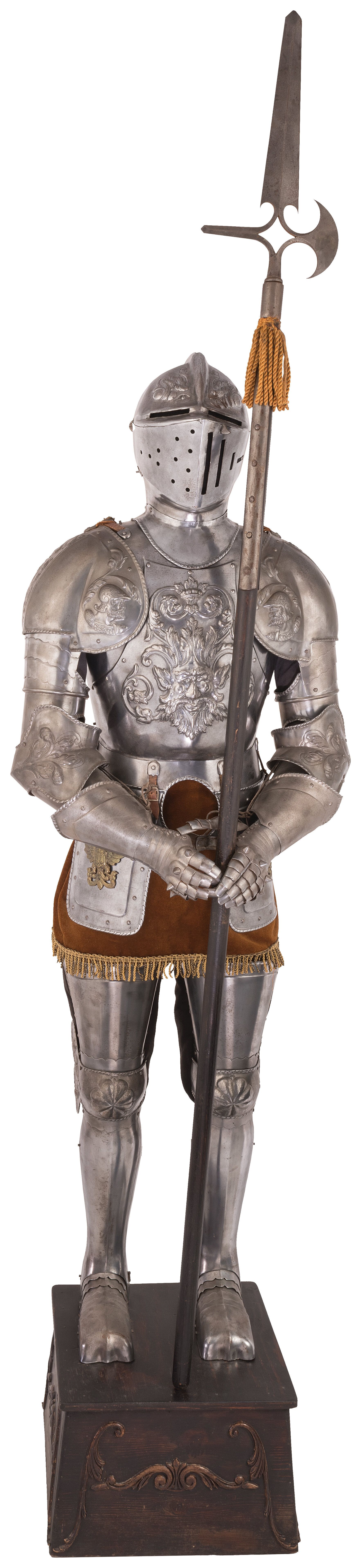Embossed Suit of Armor in the 16th Century Style Rock Island Auction