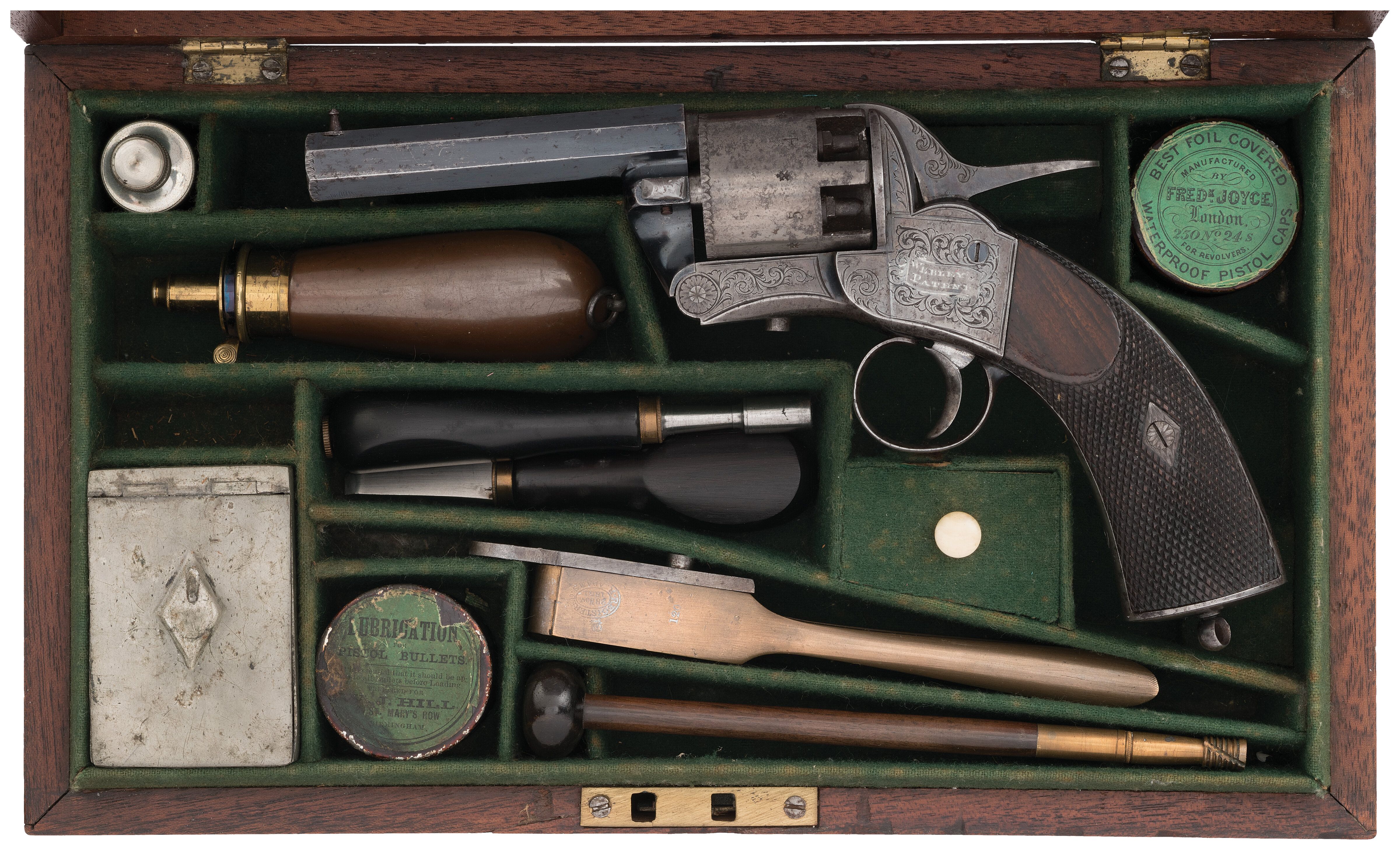 Webley “Longspur” Six-Shot Single-Action Percussion Revolver