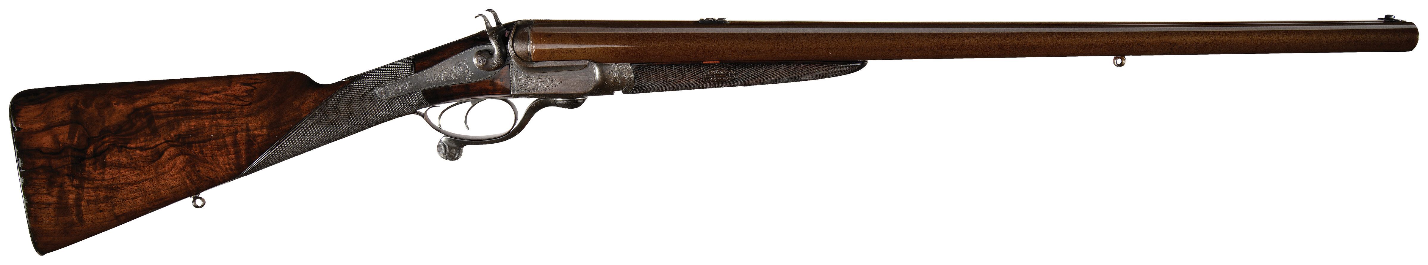 J. Potter 8 Bore Rotary Underlever Ball and Shot Gun | Rock Island Auction