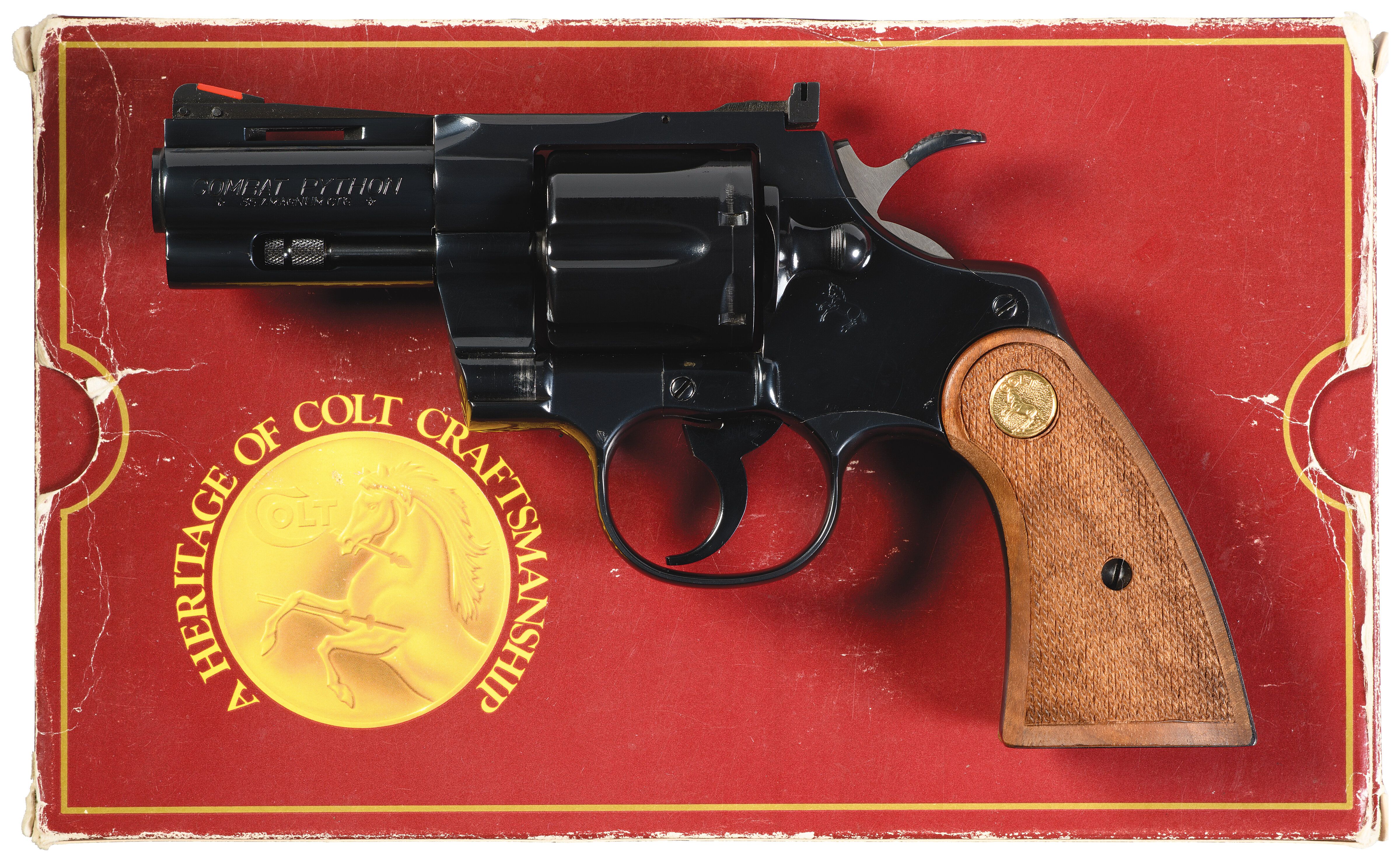 Three Inch Barrel Colt Combat Python Revolver with Box | Rock Island ...