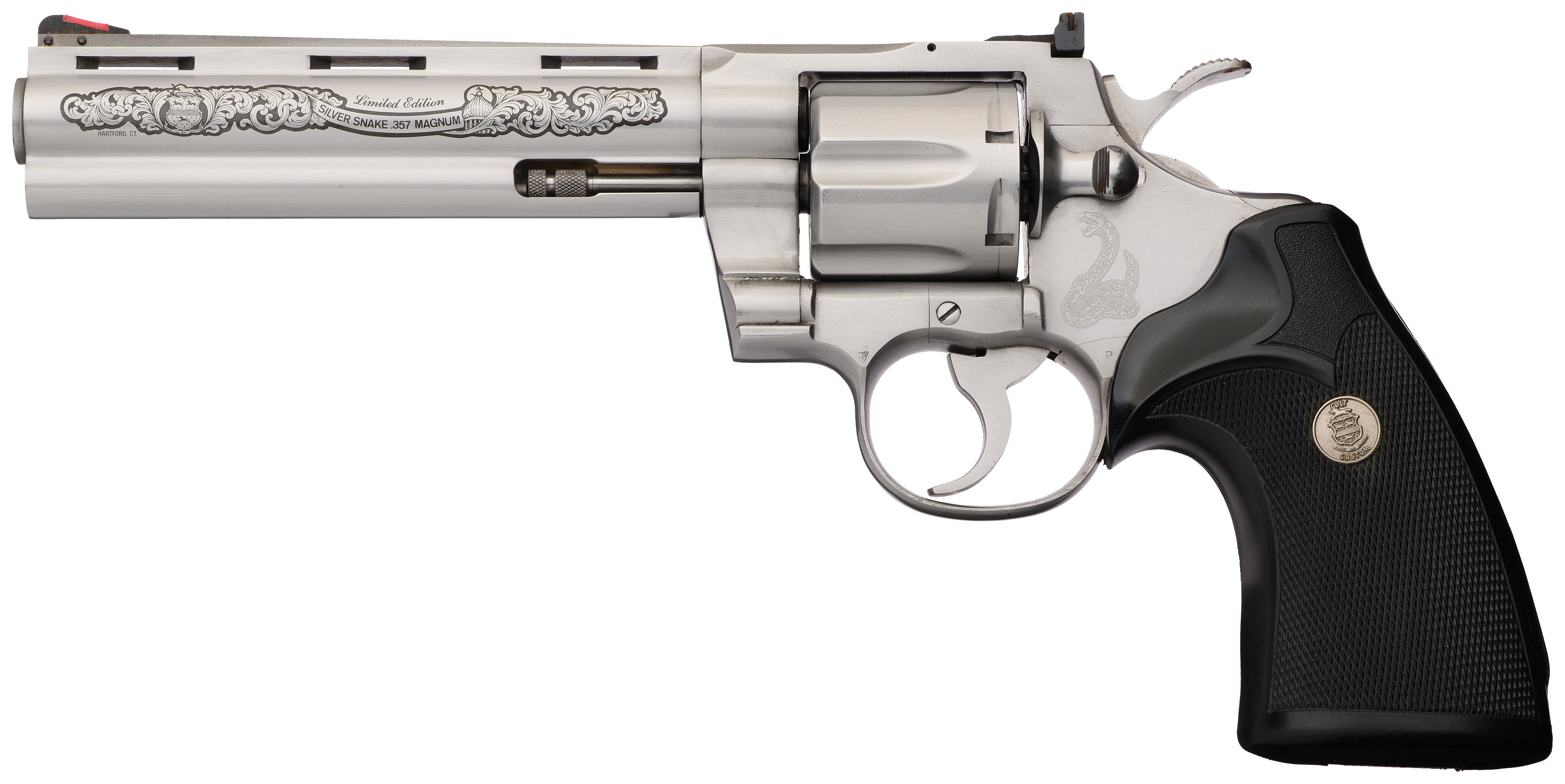 Colt Custom Shop Python Silver Snake Edition Python Revolver | Rock ...