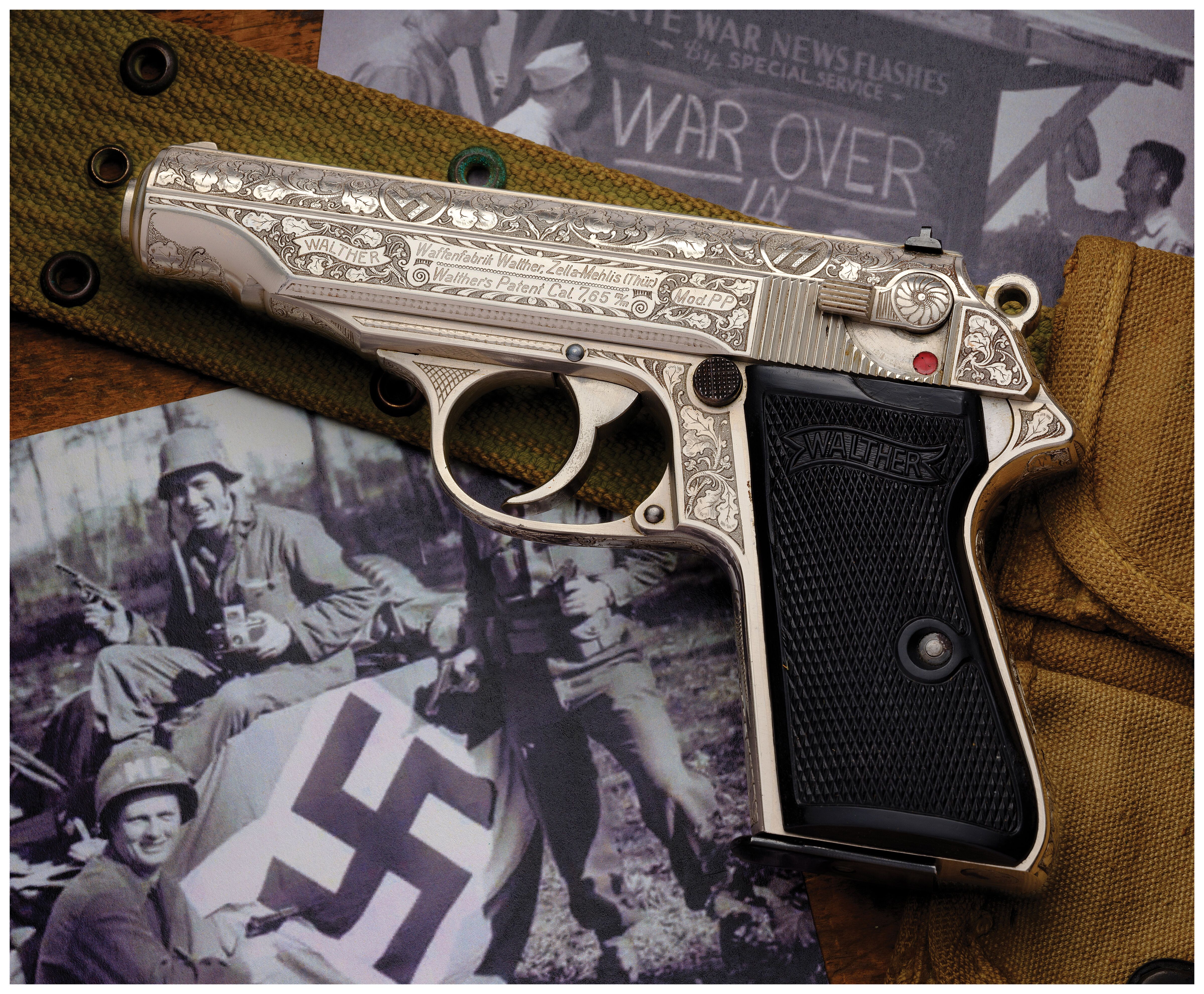 Hermann Fegelein Attributed Factory Engraved Walther PP Pistol