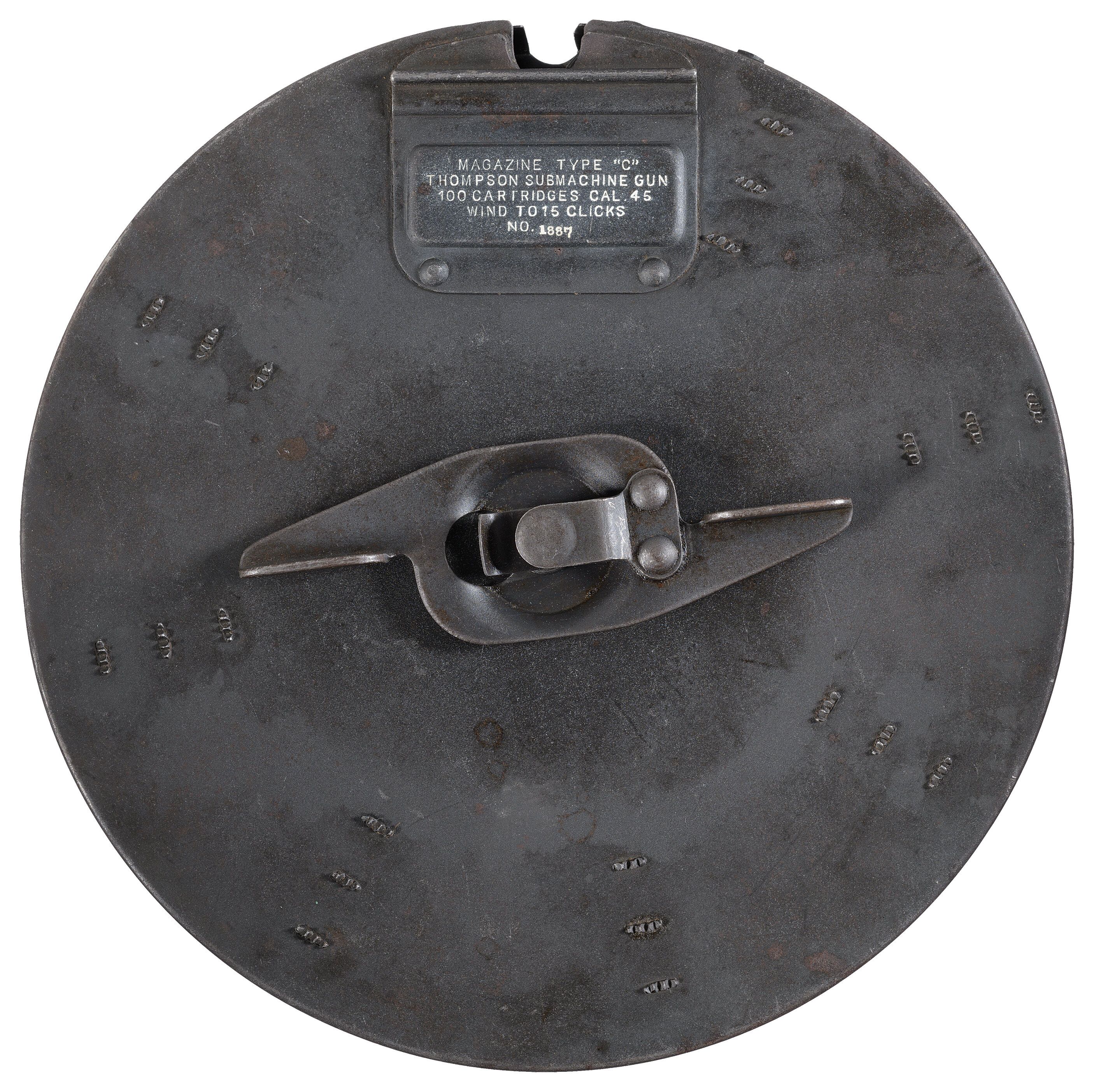 Thompson Submachine Gun Type C 100-Round Drum | Rock Island Auction