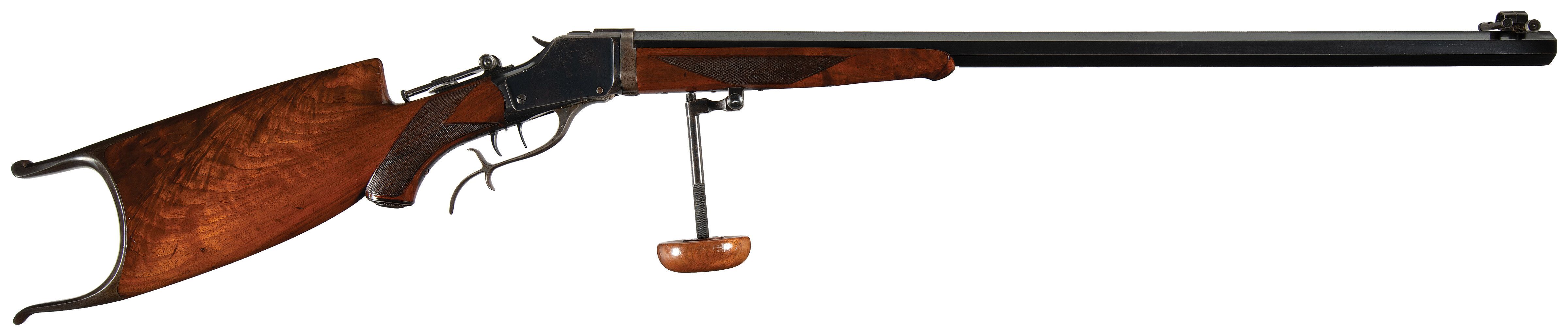 Winchester Deluxe Model 1885 High Wall Takedown Schuetzen Rifle | Rock ...