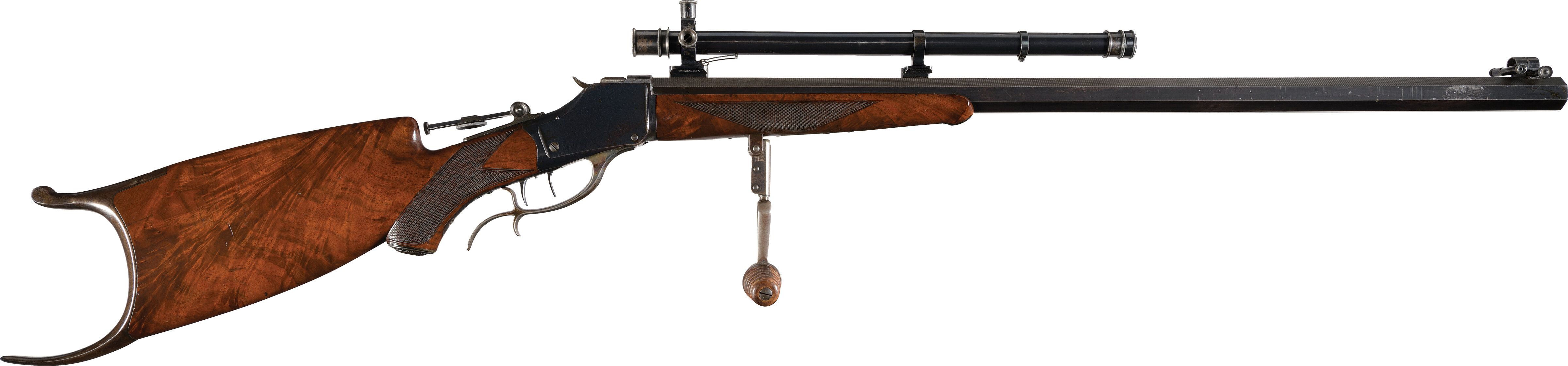 Winchester Deluxe Model 1885 High Wall Schuetzen Rifle | Rock Island ...