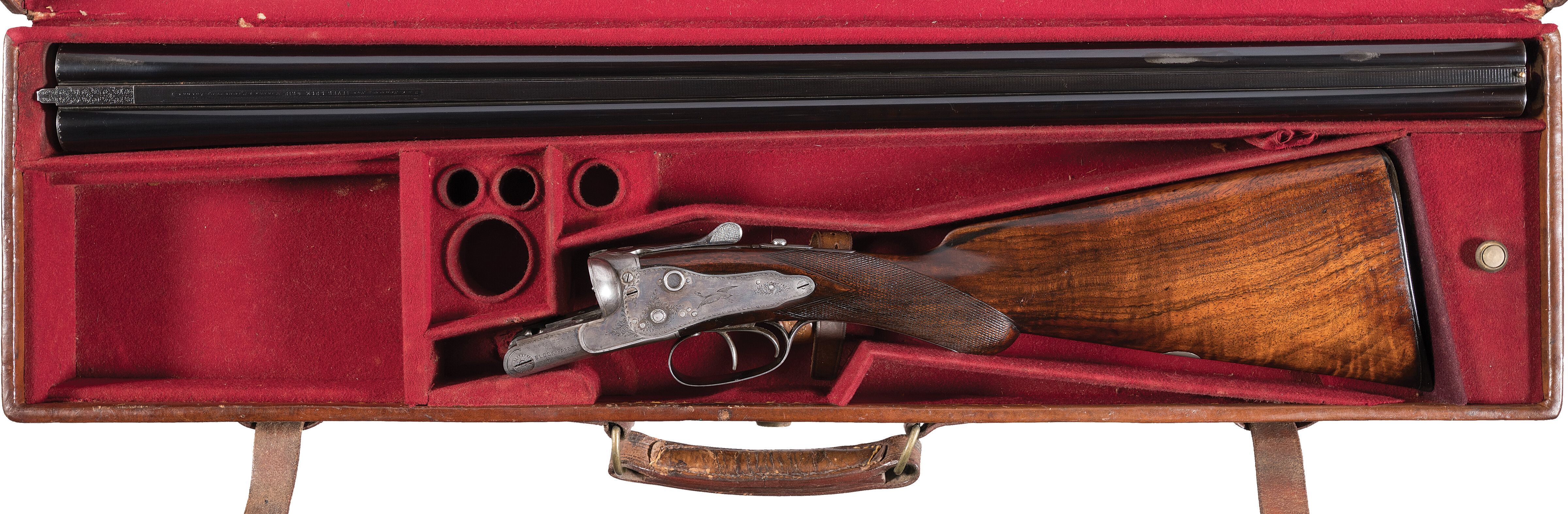 Engraved W. & C. Scott & Son Hammerless Double Barrel Shotgun Rock
