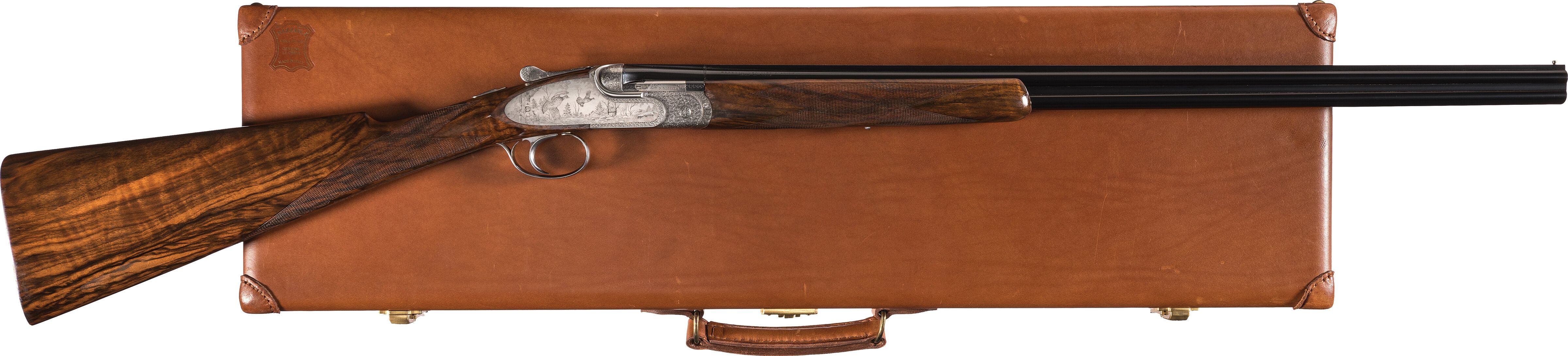 So9 Bonsi Engraved P. Beretta .410 Bore SO9 Pinless Sidelock Shotgun | Rock ...