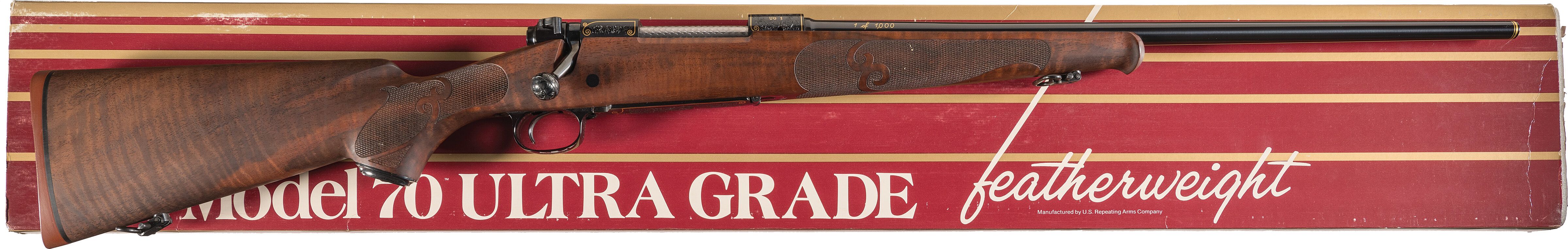 Factory Engraved Winchester Model 70 Ultra Grade Rifle with Box Rock