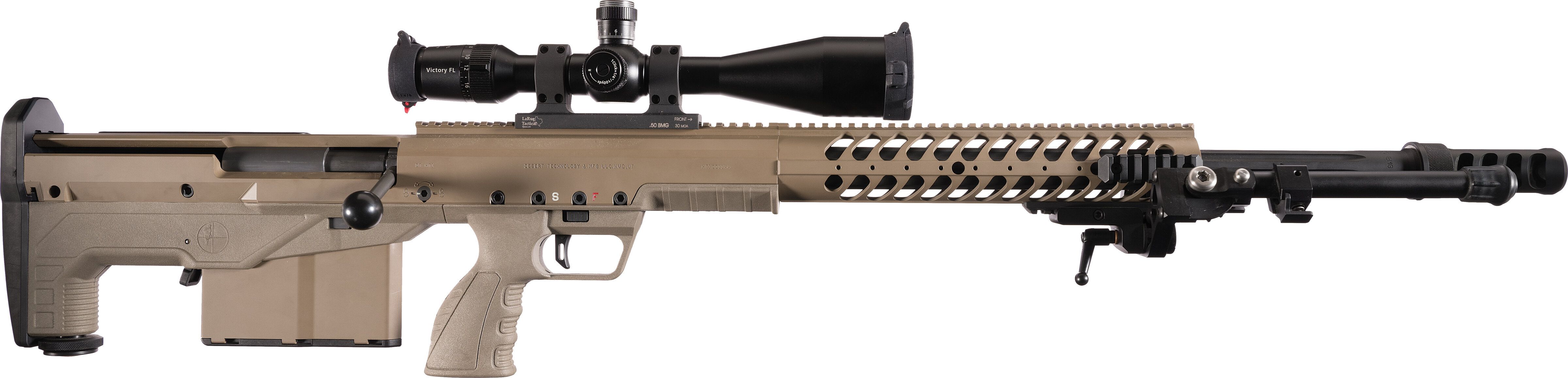 Desert Technology Hti Bullpup .50 Bmg Rifle With Zeiss Scope 