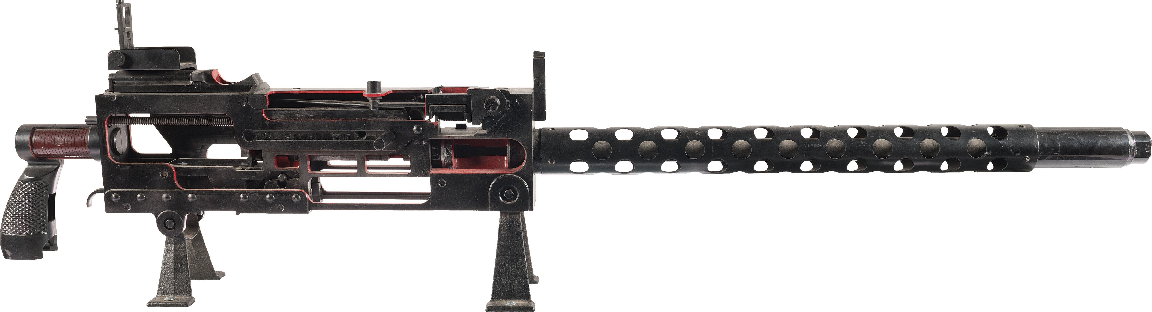 Red Machine Gun Large Scale Training Model 1919A6 Machine Gun with Display Stand | Rock ...