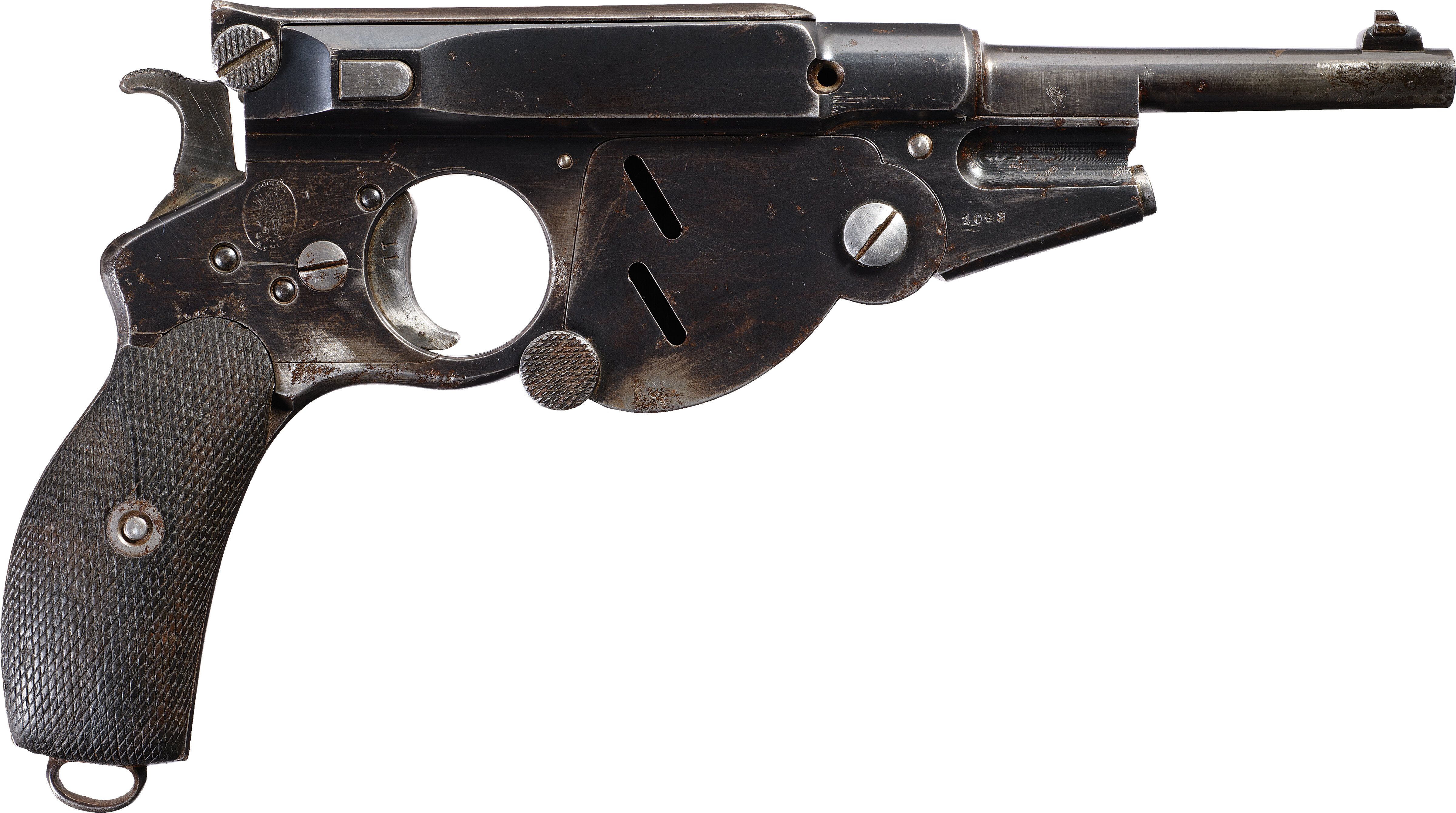 Bergmann Model 1896 SemiAutomatic Pistol Rock Island Auction