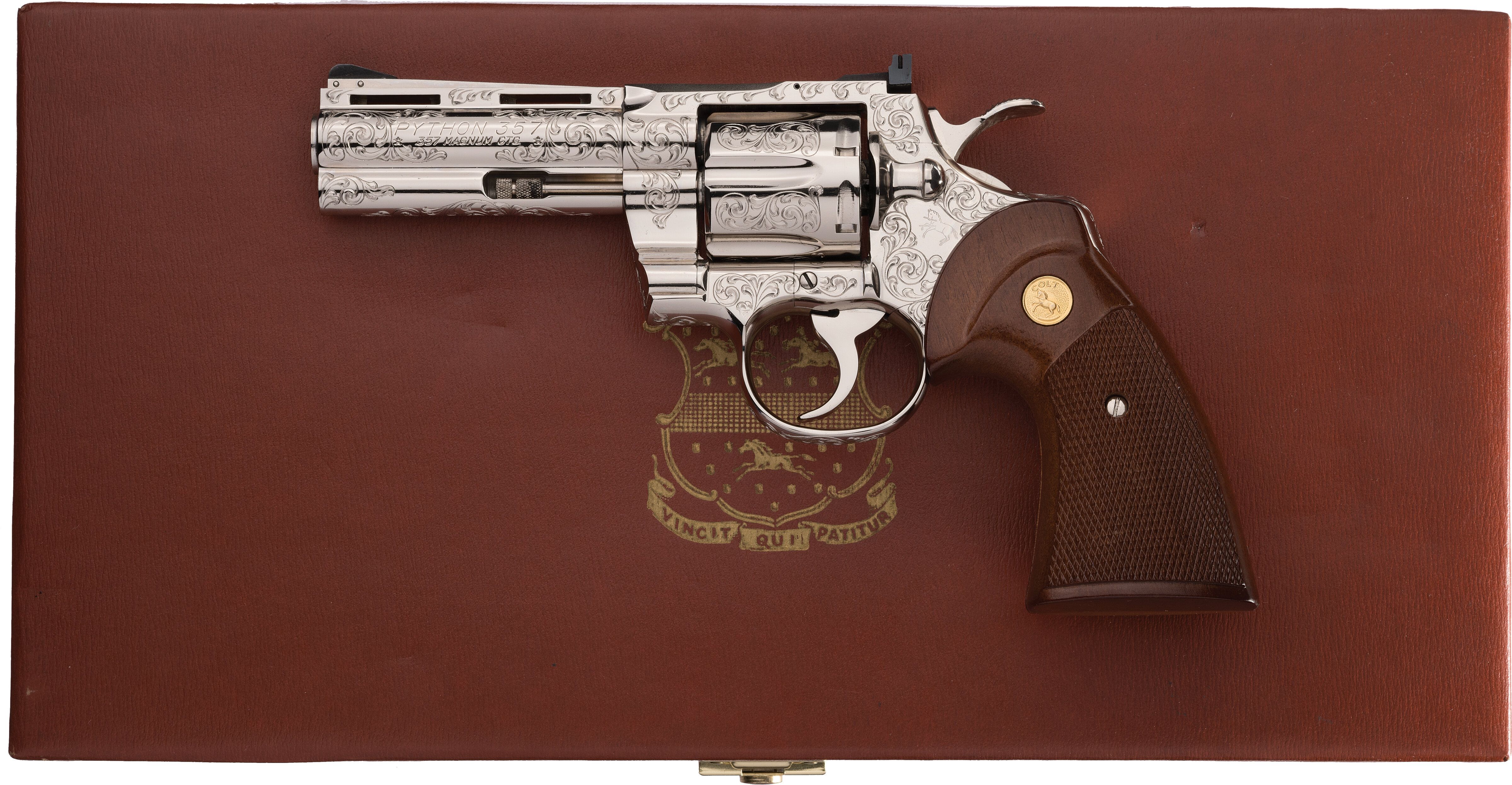 Factory Engraved Colt Python Double Action Revolver | Rock Island Auction