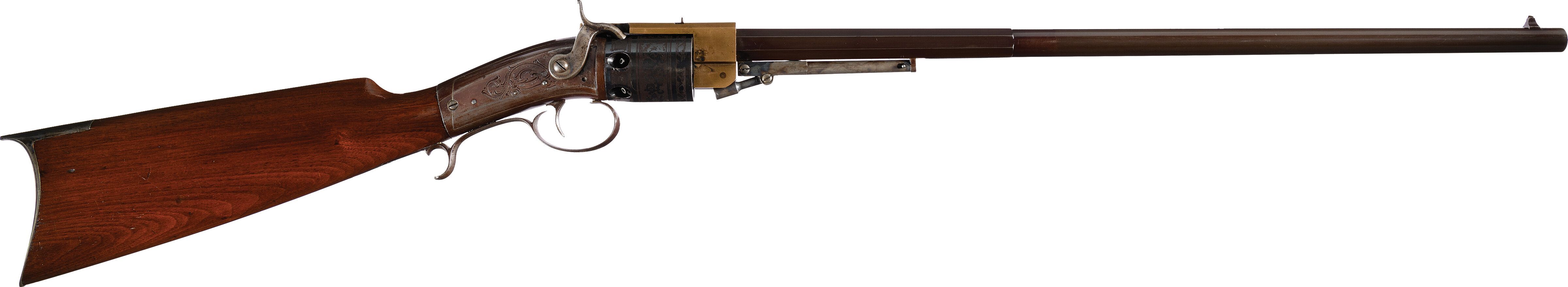 Springfield Arms Co Open Frame Warner Percussion Revolving Rifle Rock Island Auction