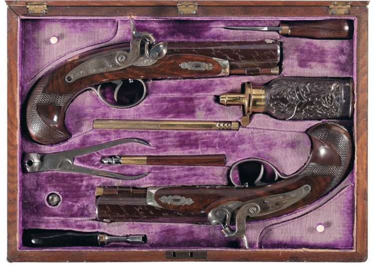 Engraved and Inscribed Philadelphia Deringer Pistols