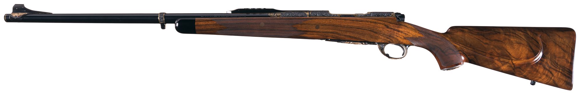 Elaborately Engraved Winchester Model 70