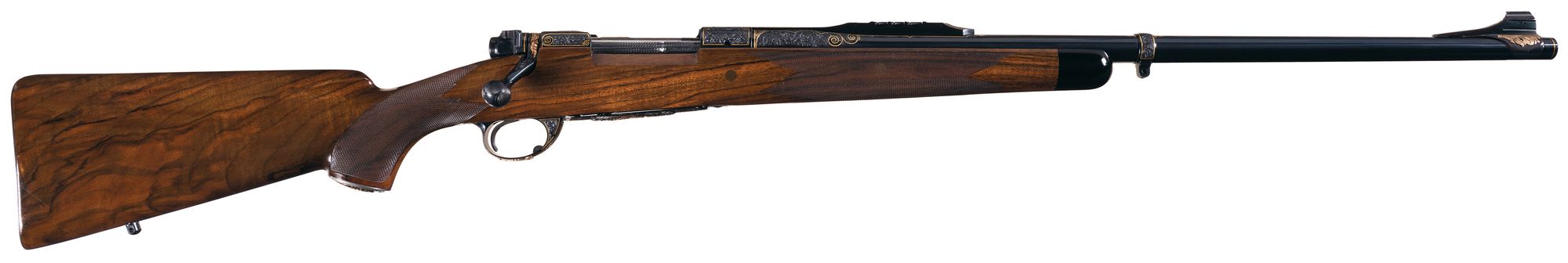 Highly engraved Winchester Model 70